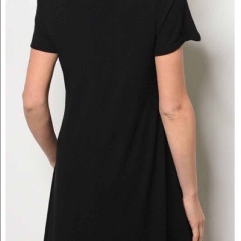 🔥Steal! Black tunic dress rubbed w/buttons - Picture 3 of 4